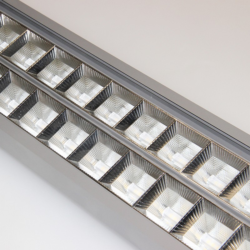 Supermarket Light System Antiglare Adjustable Aluminium Housing Rectangle Down Light Led Downlight